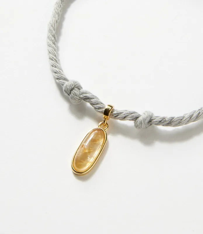 Oval Gemstone Cord Bracelet sold by Karen Kane