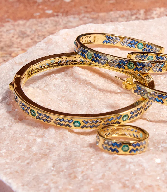 Crystal Inlay Bracelet made by Native Gem