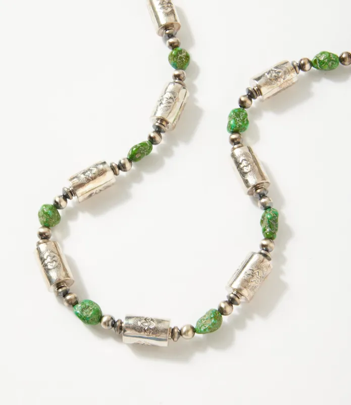Green Turquoise Sterling Silver Necklace sold by Karen Kane