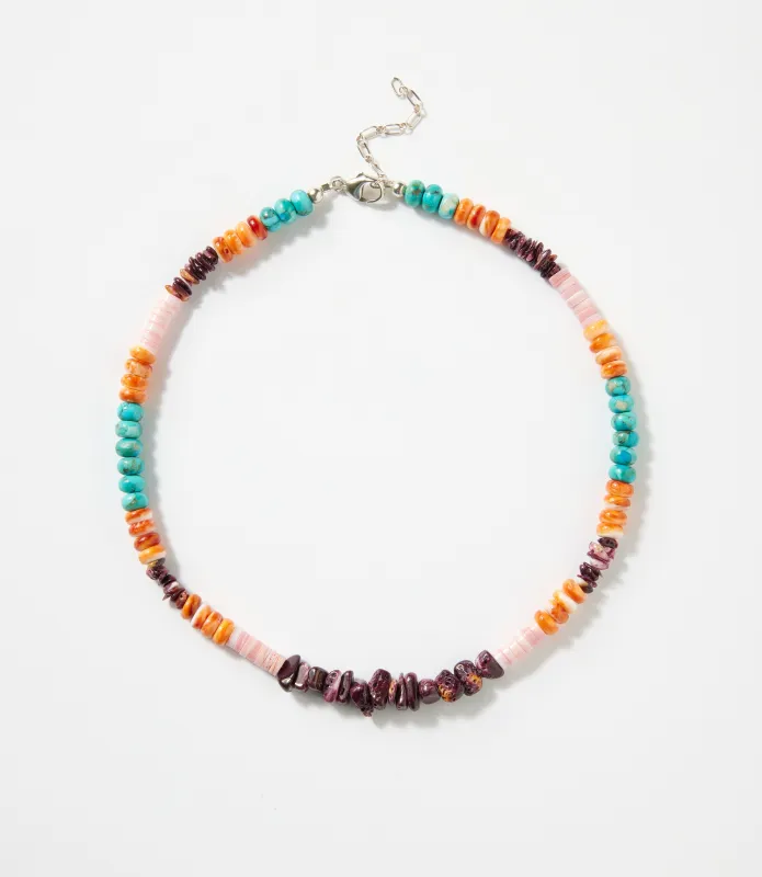 Single Strand Spiny Oyster And Turquoise Necklace sold by Karen Kane
