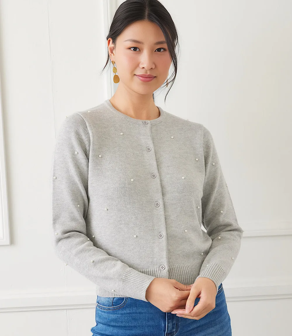 Pearl Cardigan Sweater sold by Karen Kane