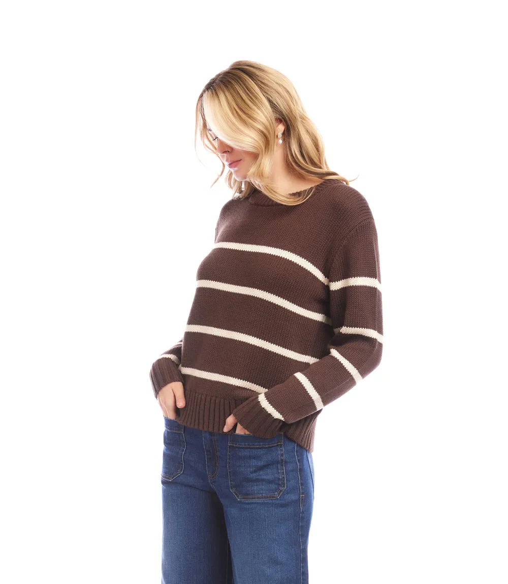 Stripe Crewneck Sweater sold by Karen Kane product image thumbnail 3