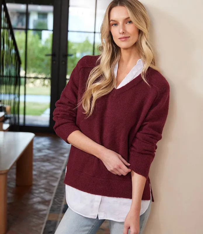 Layered Sweater sold by Karen Kane