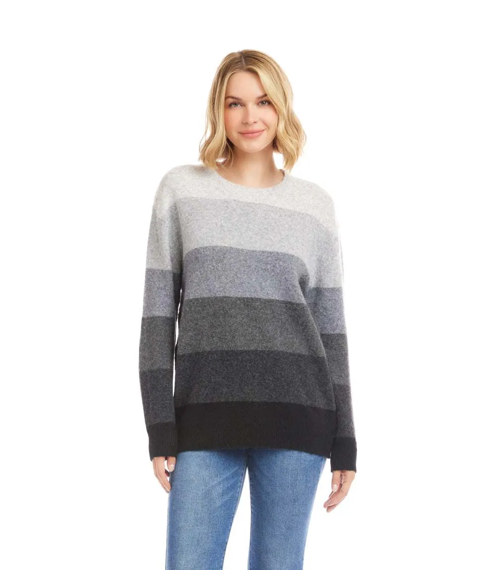 Multi Stripe Crewneck Sweater sold by Karen Kane product image thumbnail 2