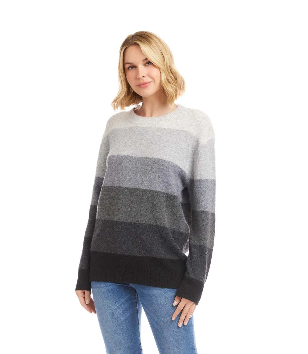 Multi Stripe Crewneck Sweater sold by Karen Kane product image thumbnail 3