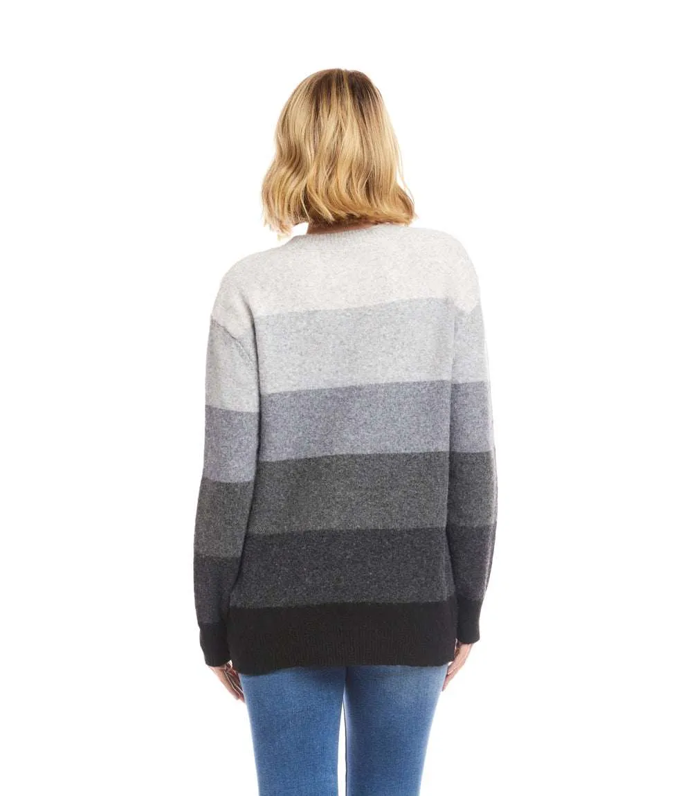 Multi Stripe Crewneck Sweater sold by Karen Kane product image thumbnail 4
