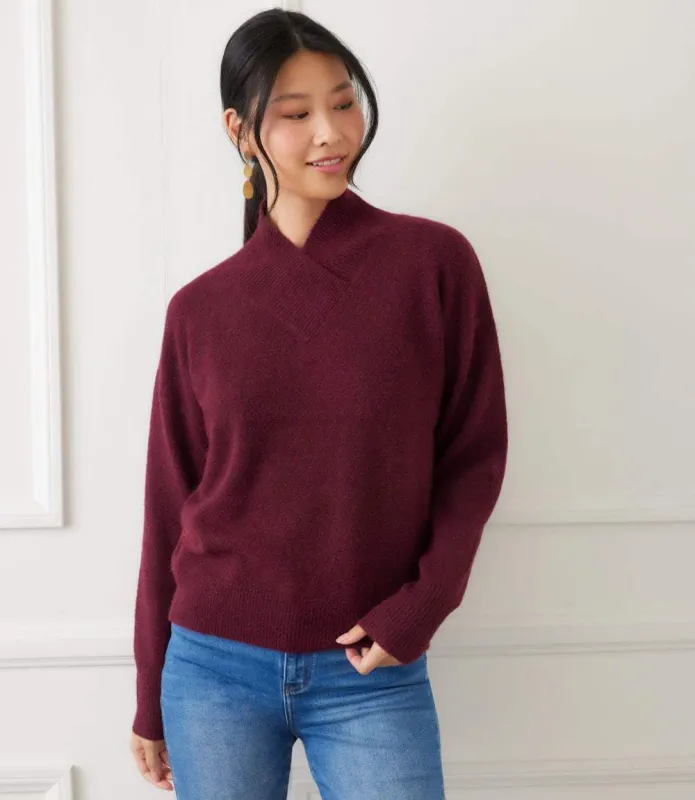 Petite Size Shawl Collar Sweater sold by Karen Kane