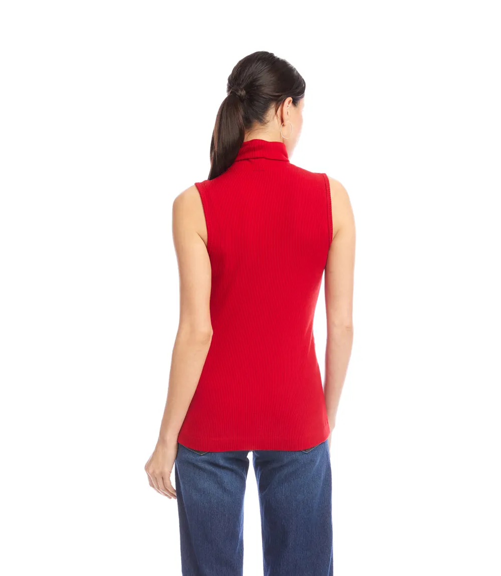 Ribbed Turtleneck Tank sold by Karen Kane product image thumbnail 4