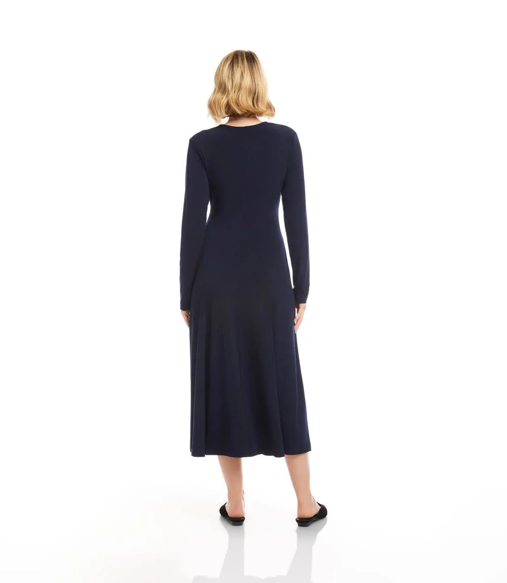 Kate V-Neck Midi Travel Dress sold by Karen Kane product image thumbnail 4