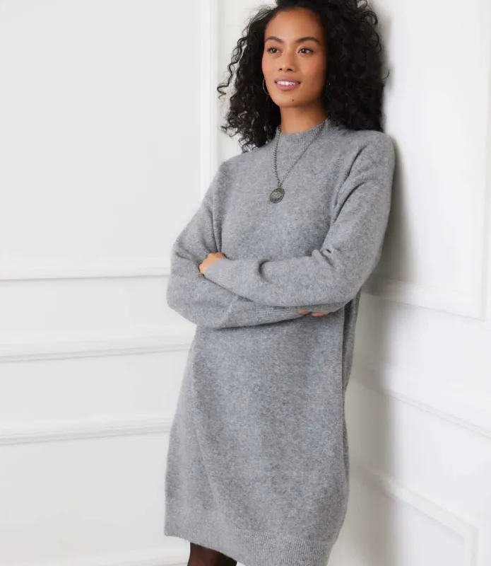 Mock Neck Sweater Dress sold by Karen Kane