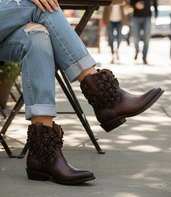 Frye Billy Flower Boots made by Frye