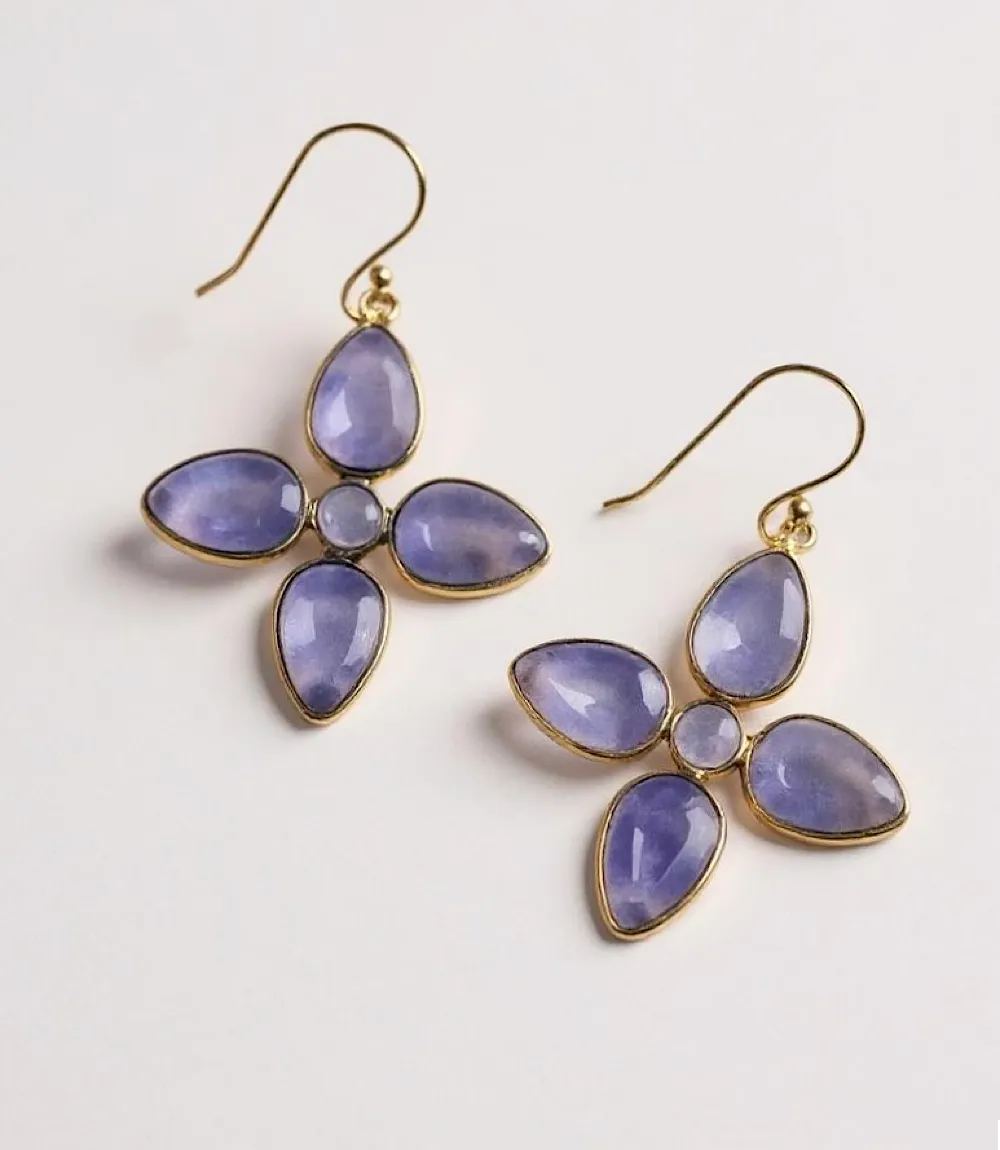 Dangling Gemstone Earrings sold by Karen Kane product image thumbnail 4