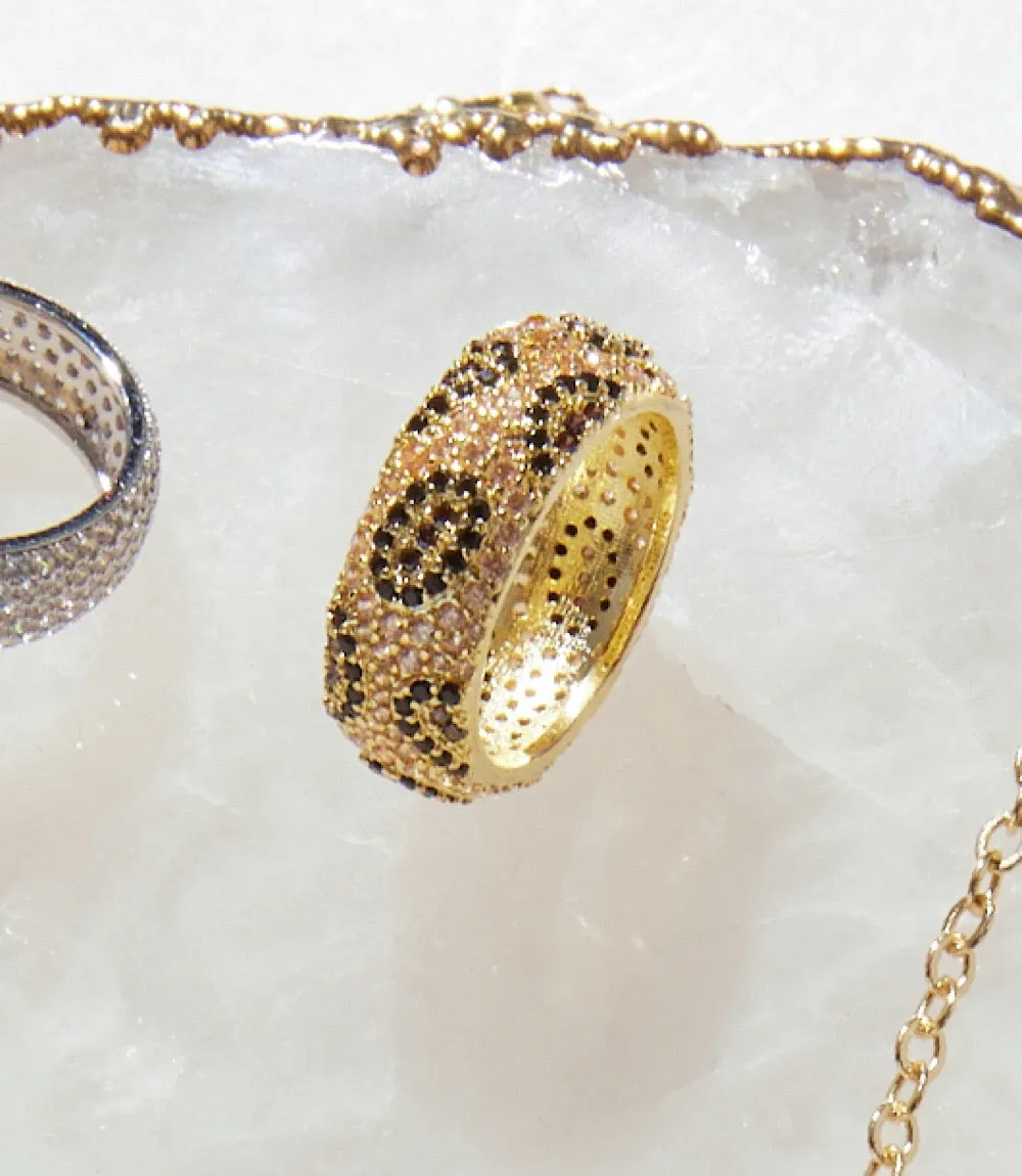 Leopard Crystal Ring sold by Karen Kane