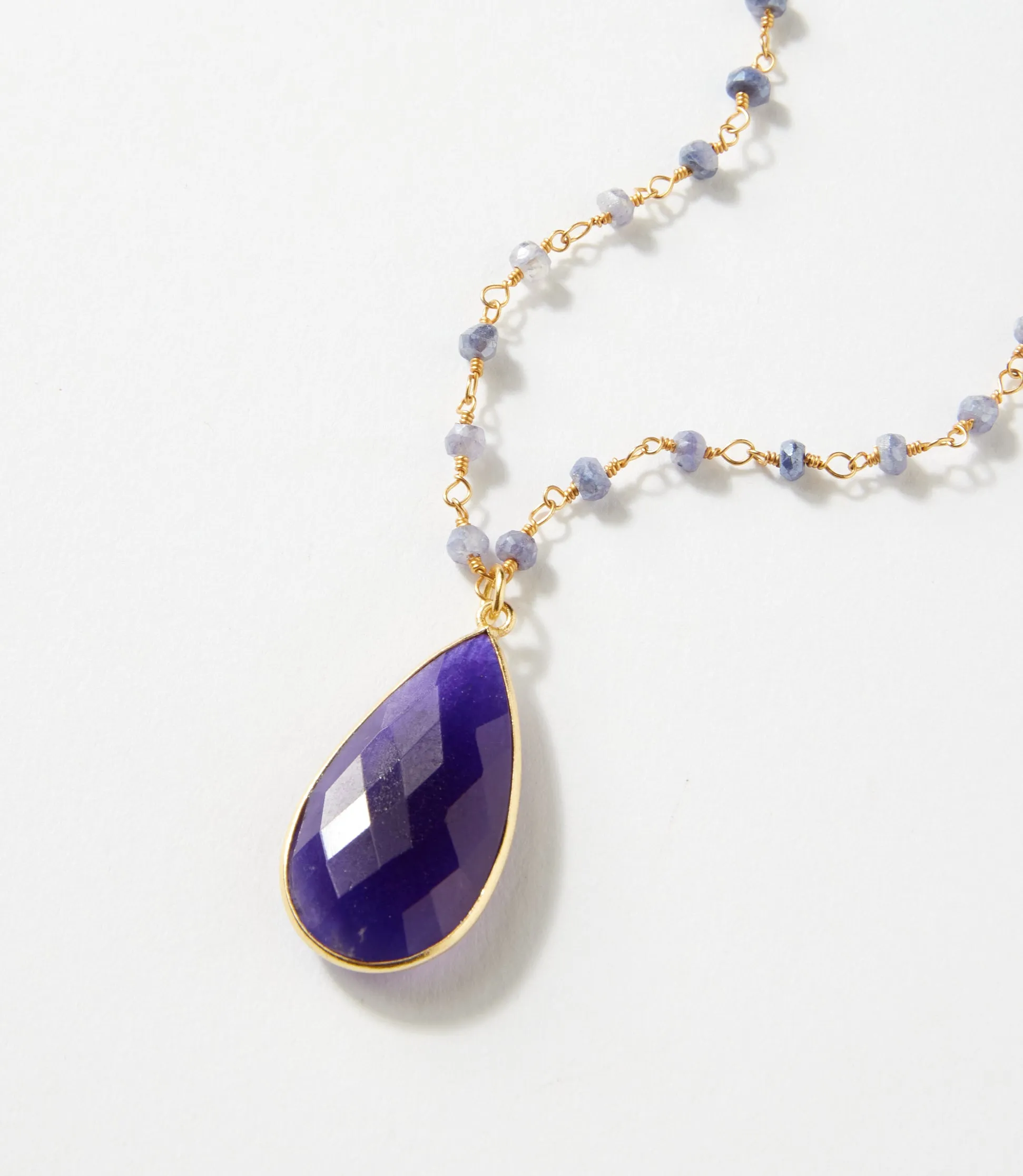 Beaded Teardrop Pendant Necklace sold by Karen Kane product image thumbnail 5