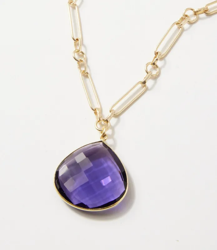 Amethyst Quartz Pendant Necklace sold by Karen Kane