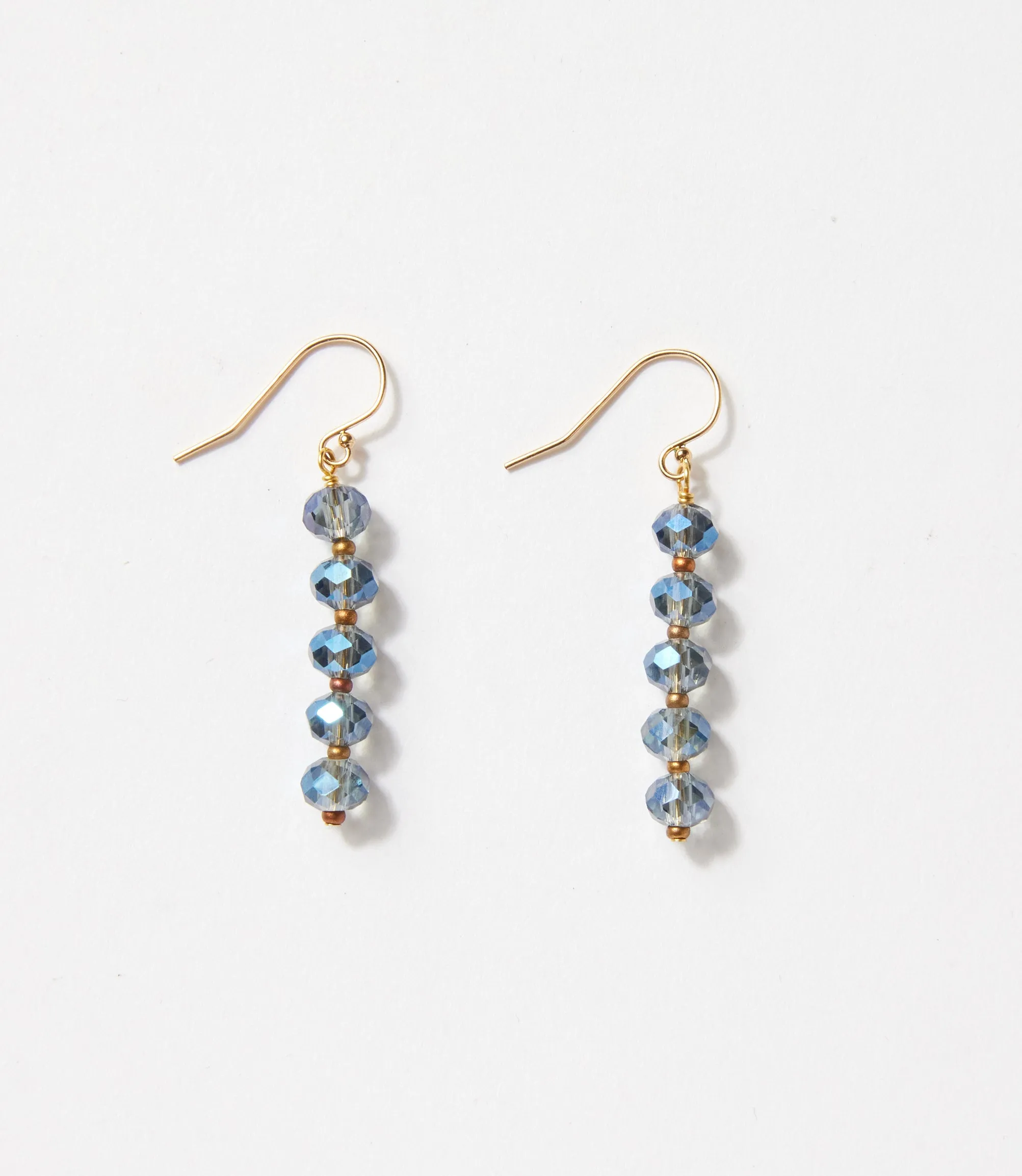 Faceted Blue Crystal Earrings sold by Karen Kane product image thumbnail 4