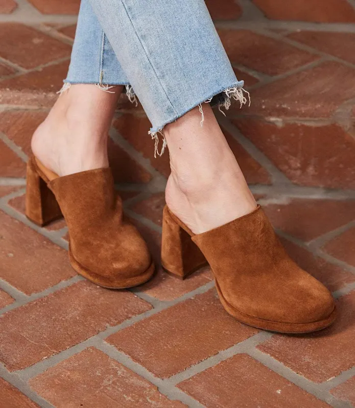 Seychelles Honor Suede High Heel Clogs sold by Karen Kane