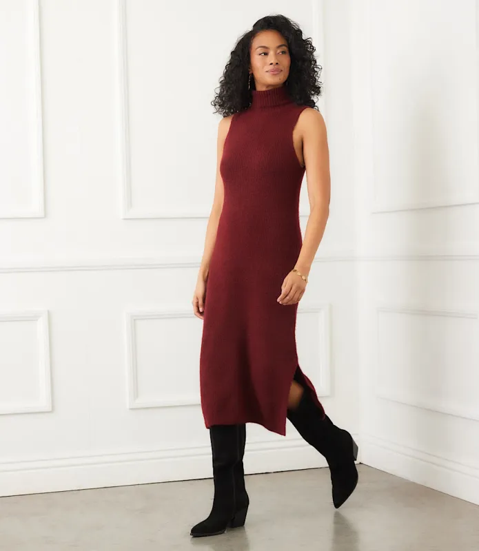 Sleeveless Turtleneck Sweater Dress made by Karen Kane