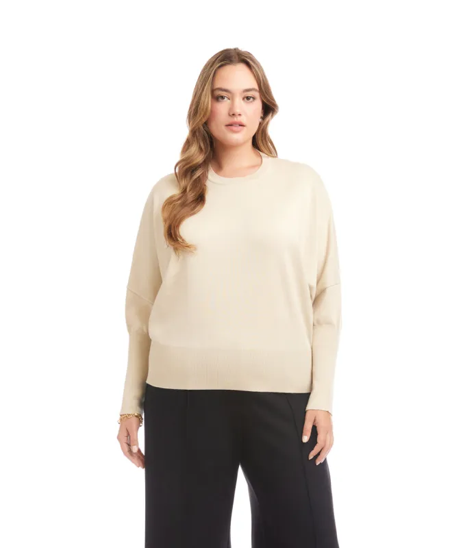 Plus Size Dolman Sleeve Sweater sold by Karen Kane