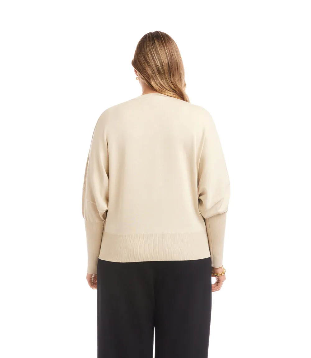 Plus Size Dolman Sleeve Sweater sold by Karen Kane product image thumbnail 3