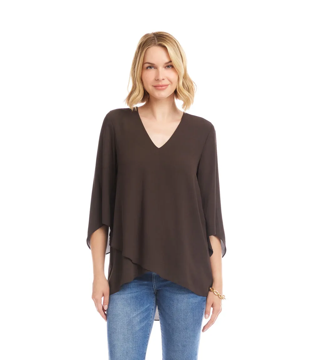 Bracelet Sleeve Asymmetric Top sold by Karen Kane product image thumbnail 2