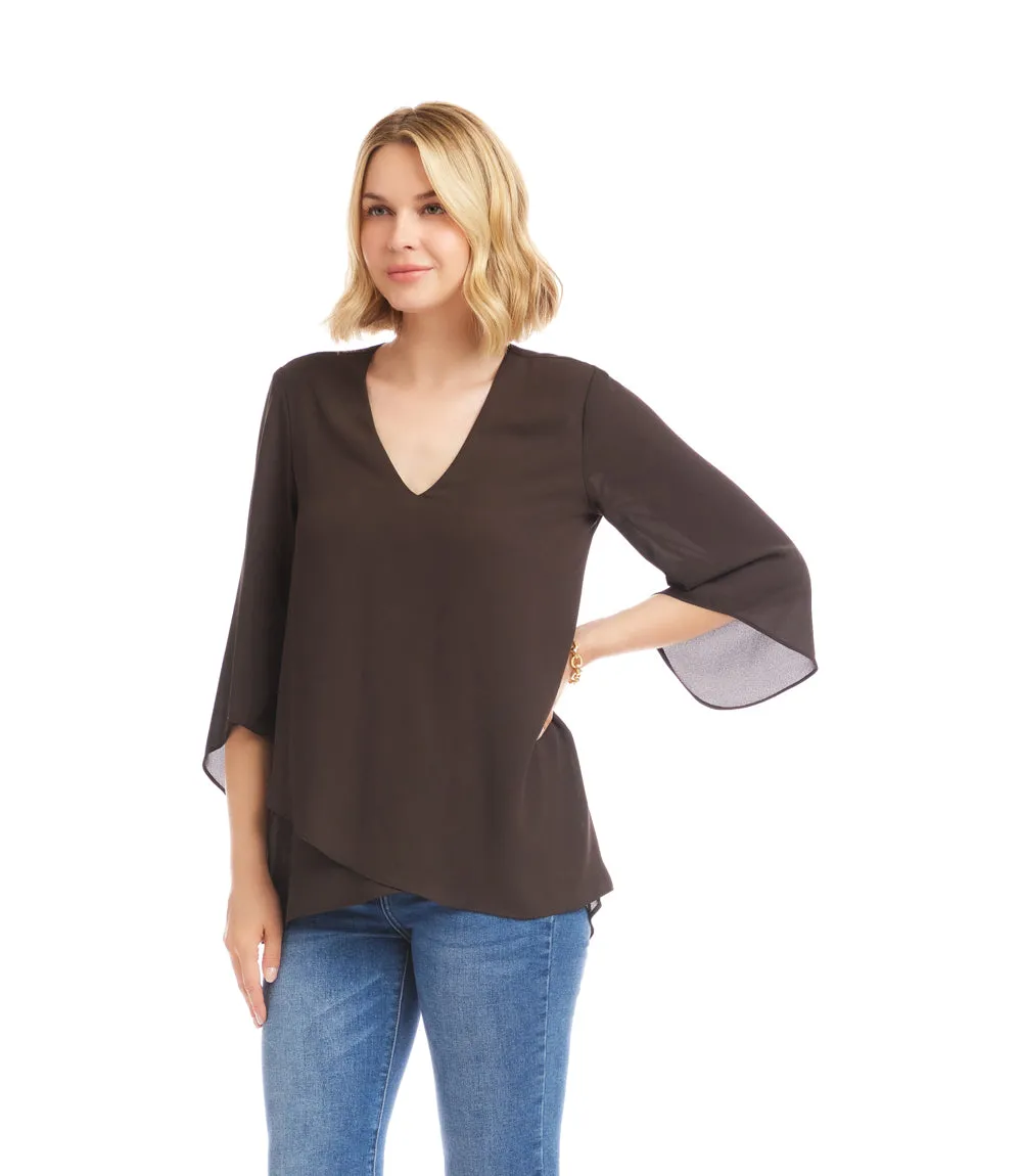 Bracelet Sleeve Asymmetric Top sold by Karen Kane product image thumbnail 3