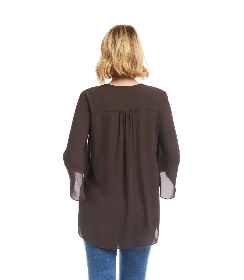 Bracelet Sleeve Asymmetric Top sold by Karen Kane product image thumbnail 4