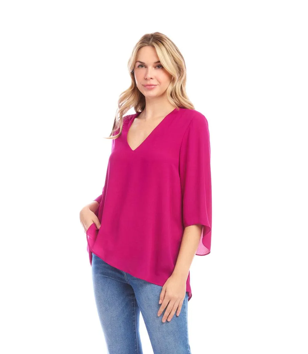 Bracelet Sleeve Asymmetric Top sold by Karen Kane product image thumbnail 3