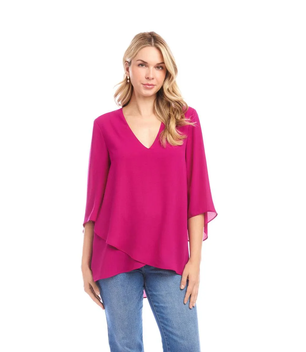 Bracelet Sleeve Asymmetric Top sold by Karen Kane product image thumbnail 2