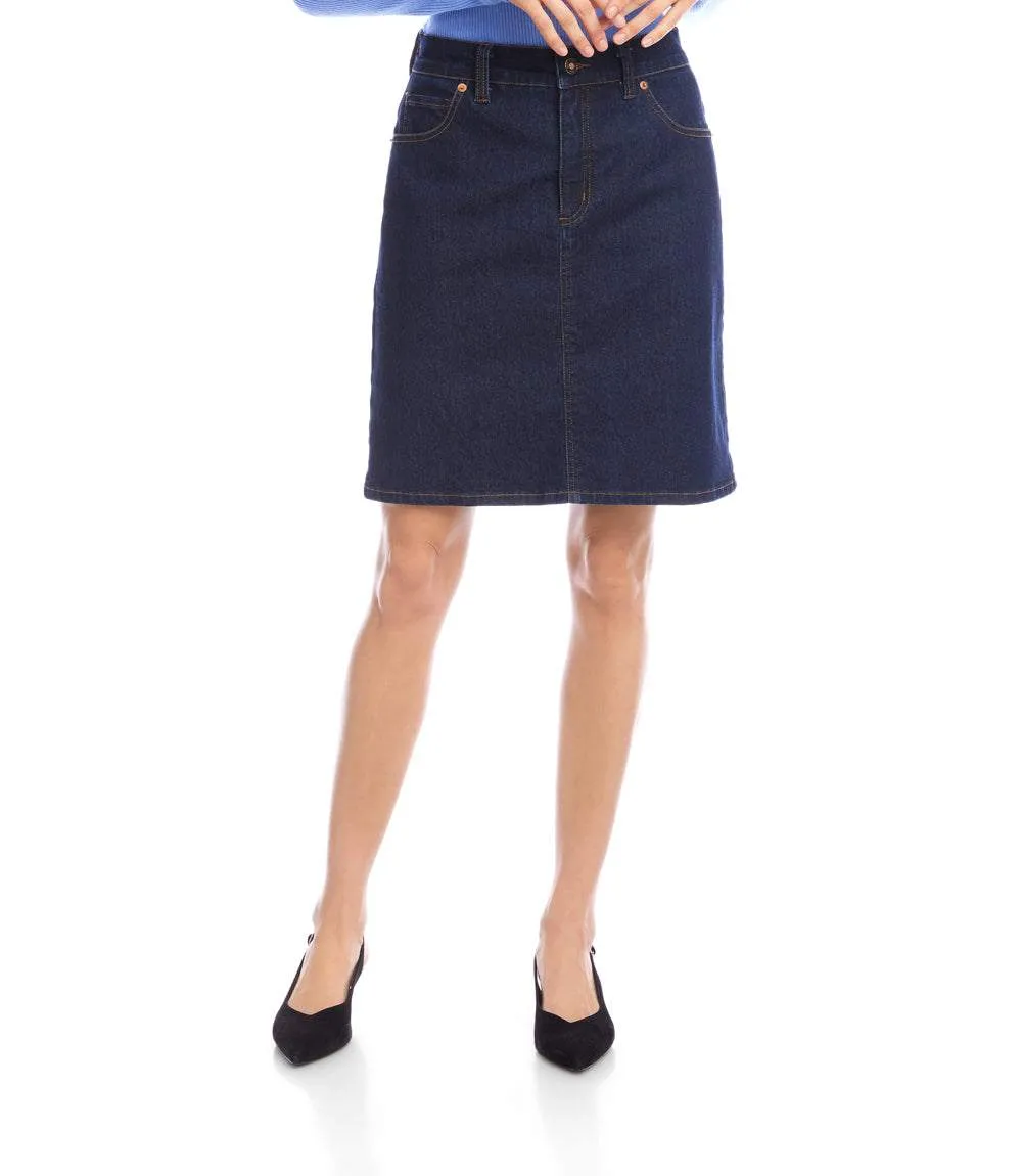Denim Short Skirt sold by Karen Kane product image thumbnail 3