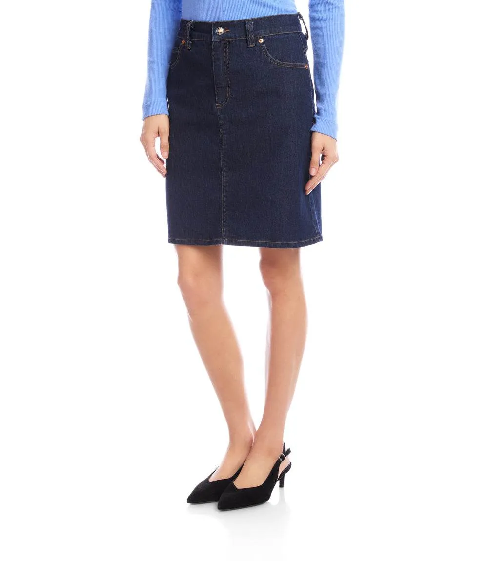Denim Short Skirt sold by Karen Kane product image thumbnail 4
