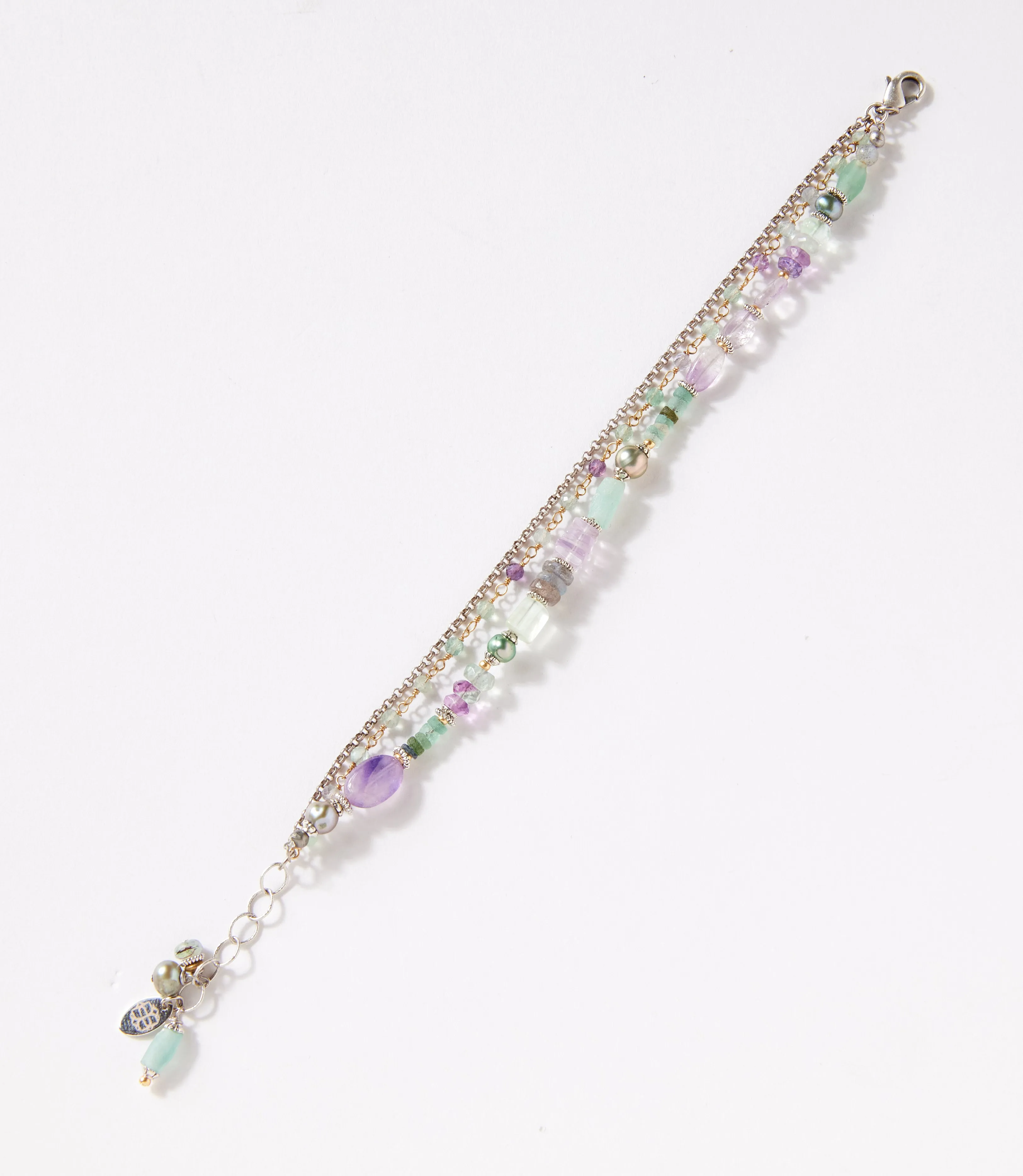 Gemstone And Glass Multistrand Bracelet sold by Karen Kane product image thumbnail 2