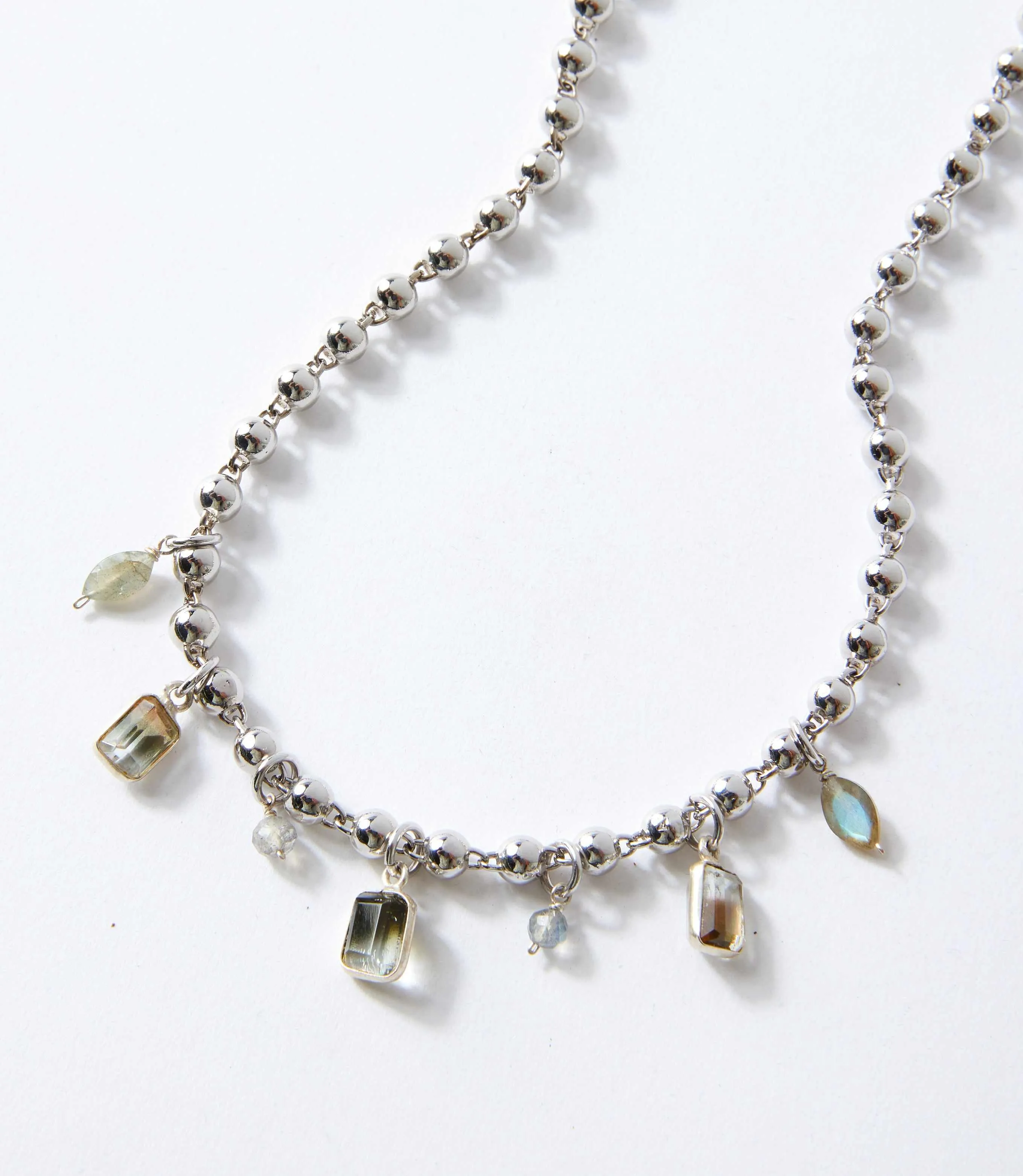 Labradorite Station Necklace sold by Karen Kane