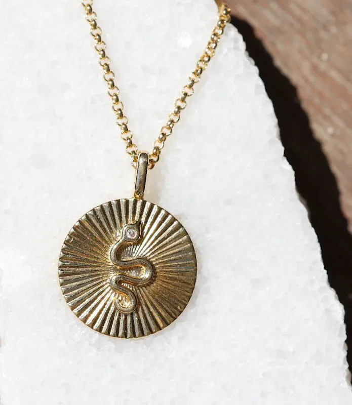 Radial Serpent Pendant Necklace sold by Karen Kane