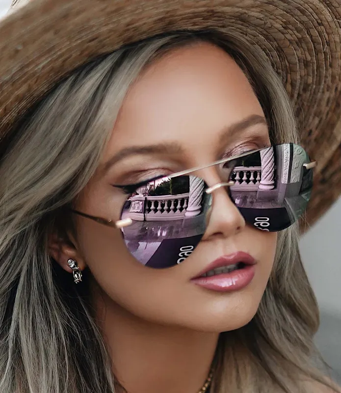 DIFF Lenox Mirror Polarized Aviators made by Diff Eyewear