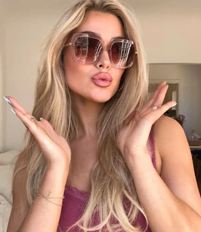 DIFF Sandra Crystal Square Sunglasses sold by Karen Kane