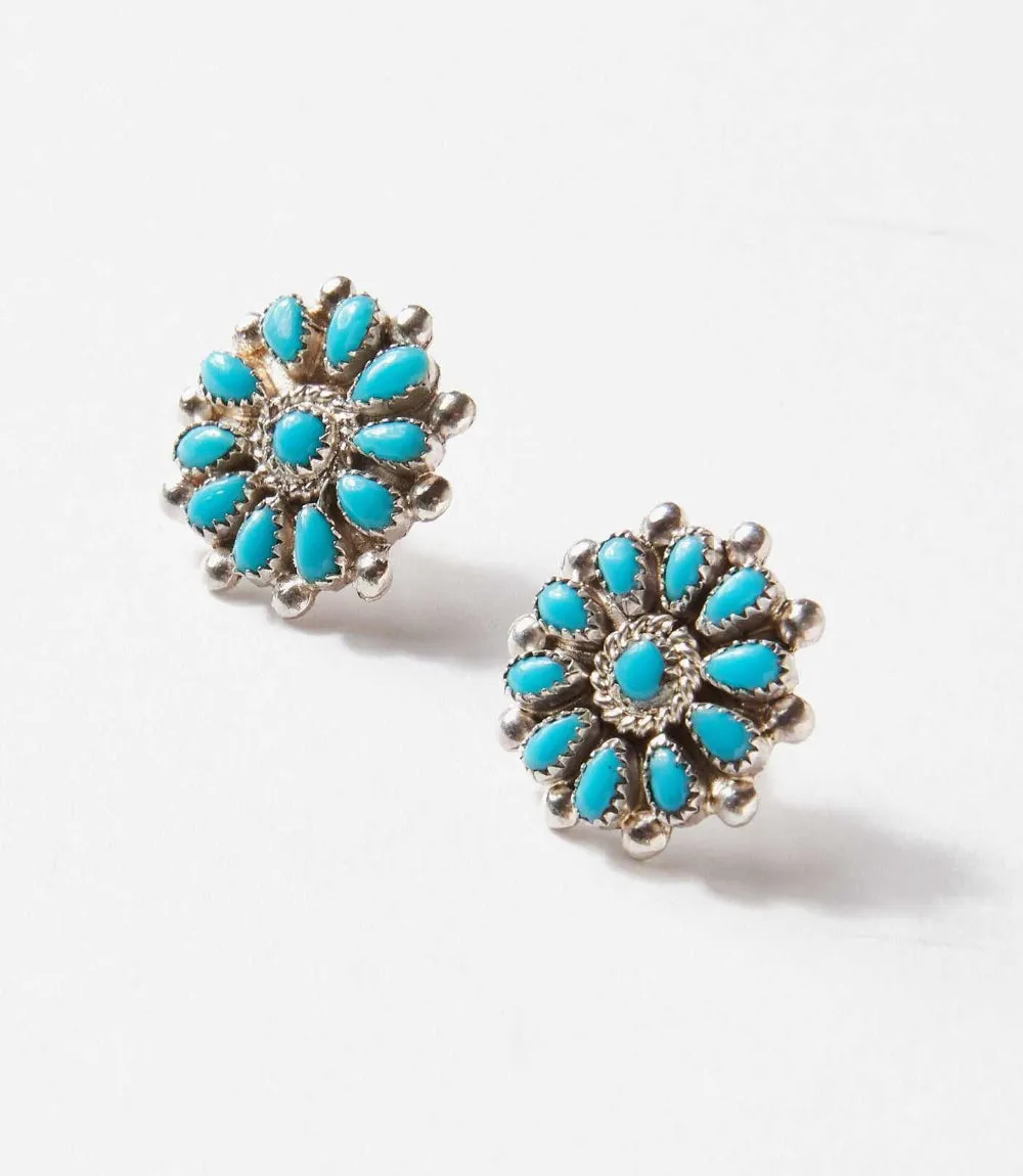Turquoise Cluster Earrings sold by Karen Kane