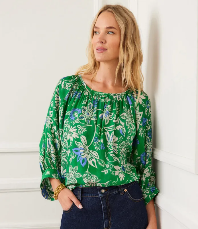 Blouson Sleeve Top made by Karen Kane
