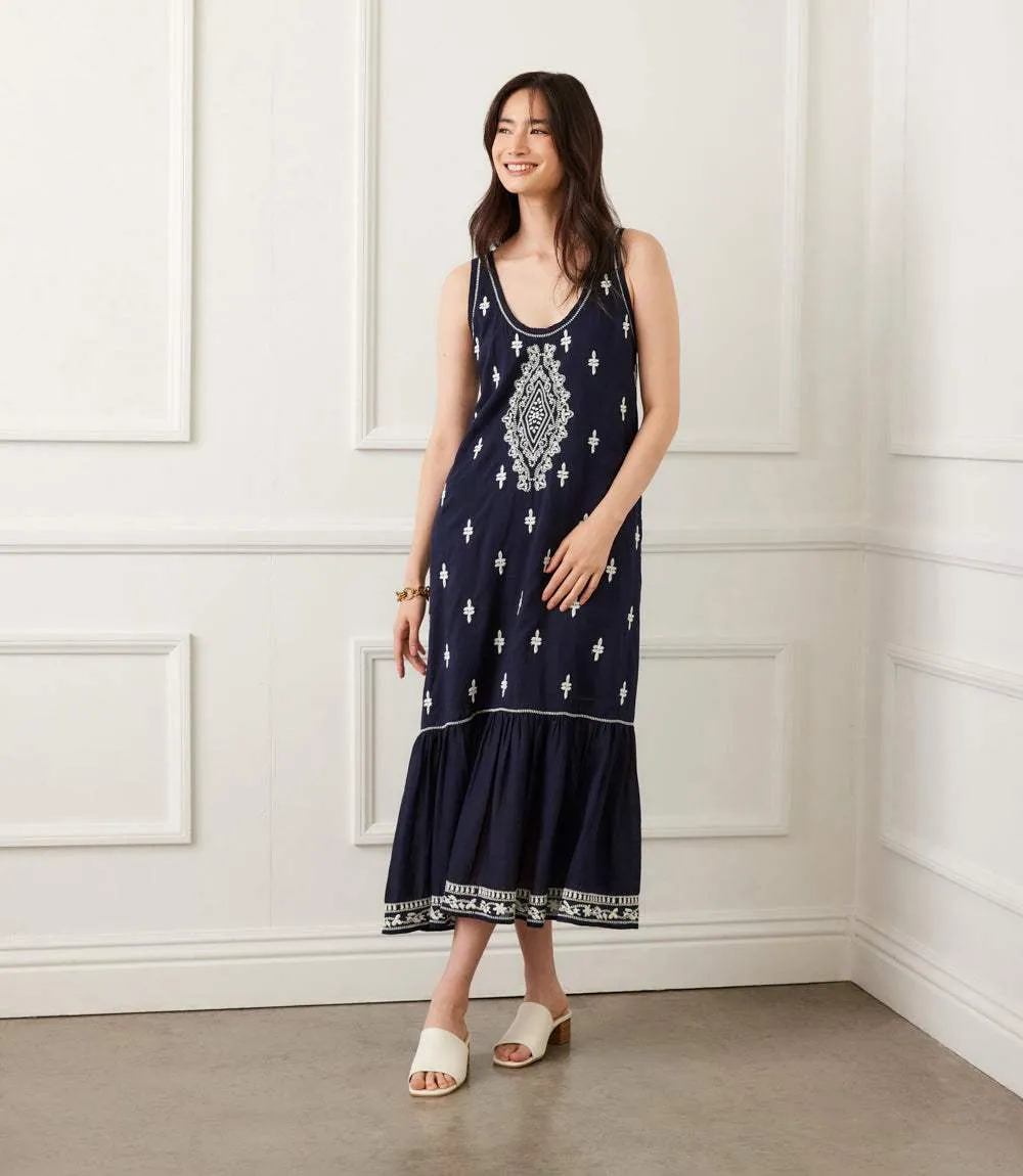 Embroidered Sleeveless Midi Dress sold by Karen Kane product image thumbnail 3