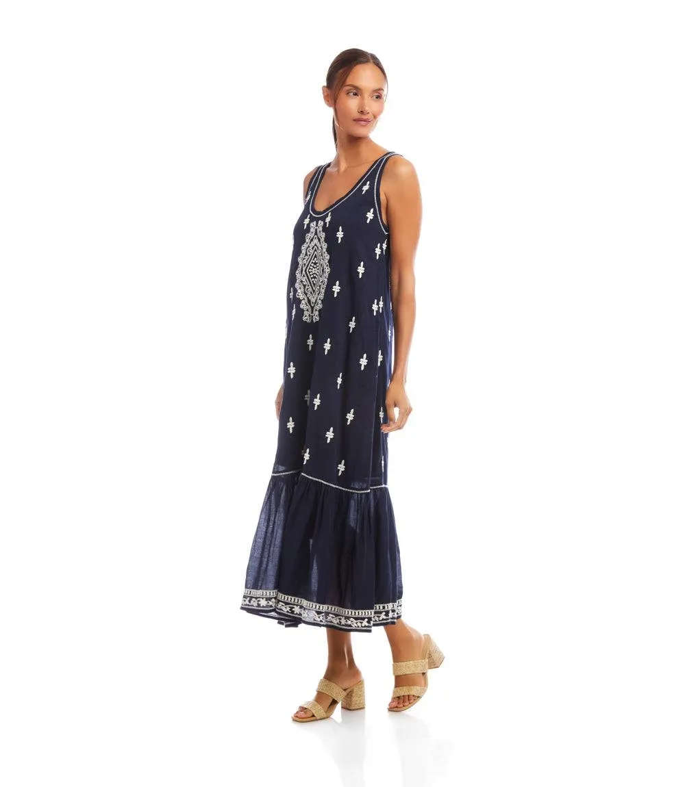 Embroidered Sleeveless Midi Dress sold by Karen Kane product image thumbnail 5