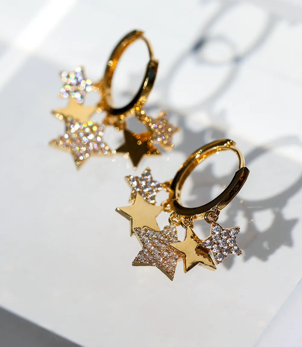 Star Huggie Earrings sold by Karen Kane