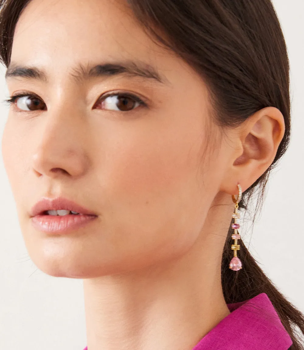Multi Gemstone Drop Earrings sold by Karen Kane product image thumbnail 4