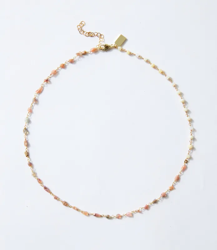 Pink Opal Beaded Necklace sold by Karen Kane