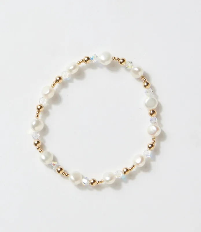Pearl And Crystal Beaded Bracelet made by Karen Kane