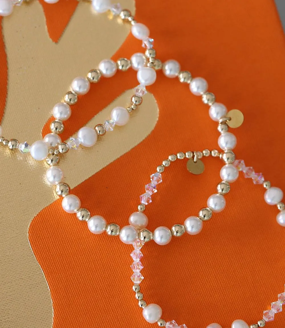 Pearl And Crystal Beaded Bracelet sold by Karen Kane product image thumbnail 5