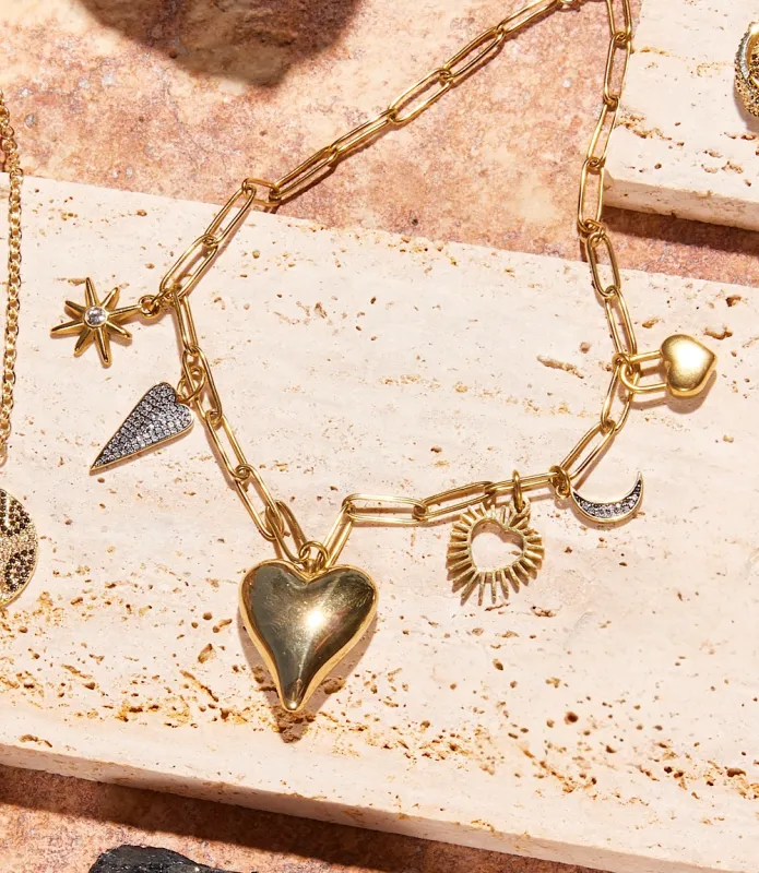To The Moon And Back Charm Necklace made by Karen Kane