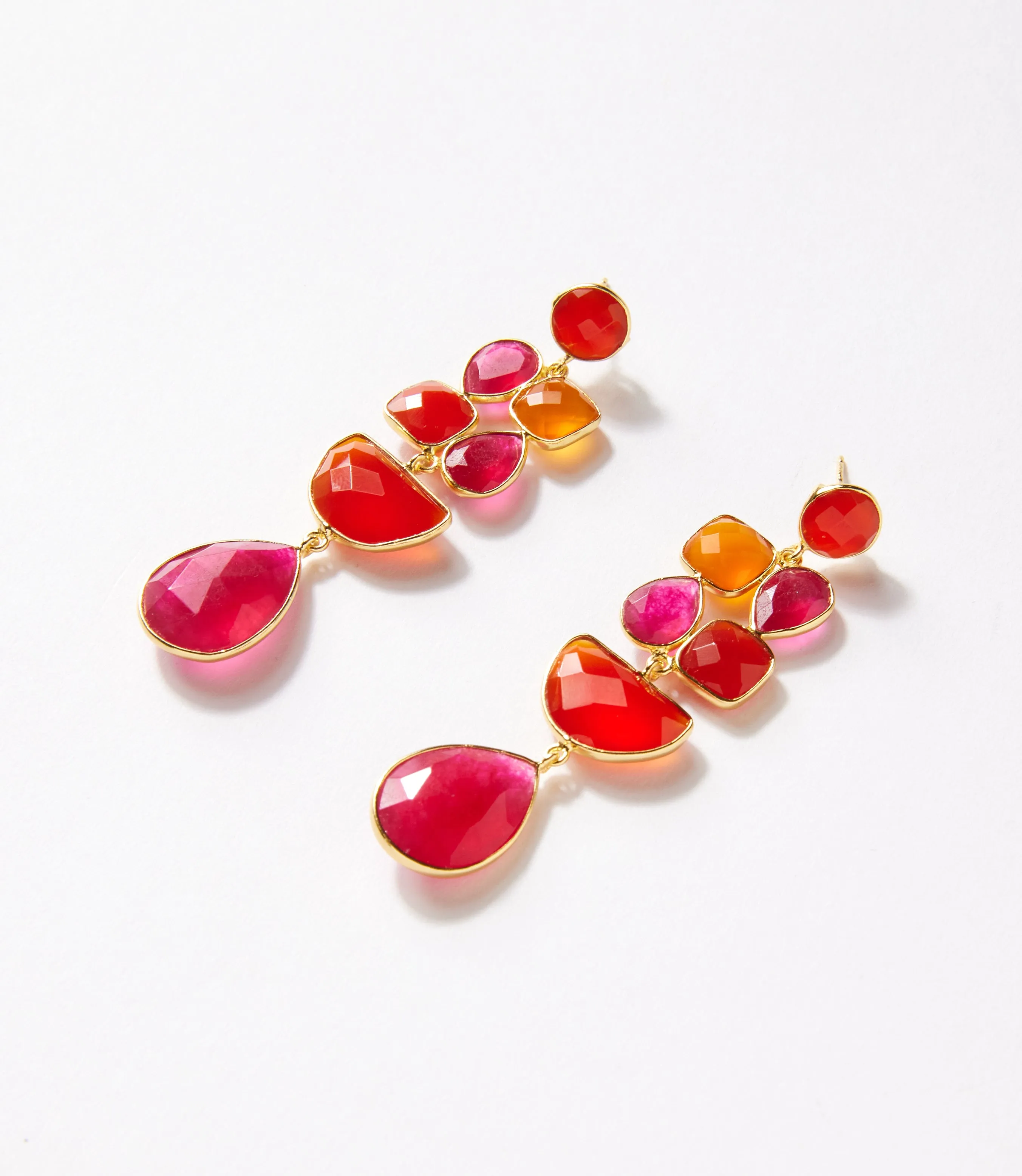Mixed Gemstone Drop Earrings sold by Karen Kane product image thumbnail 3