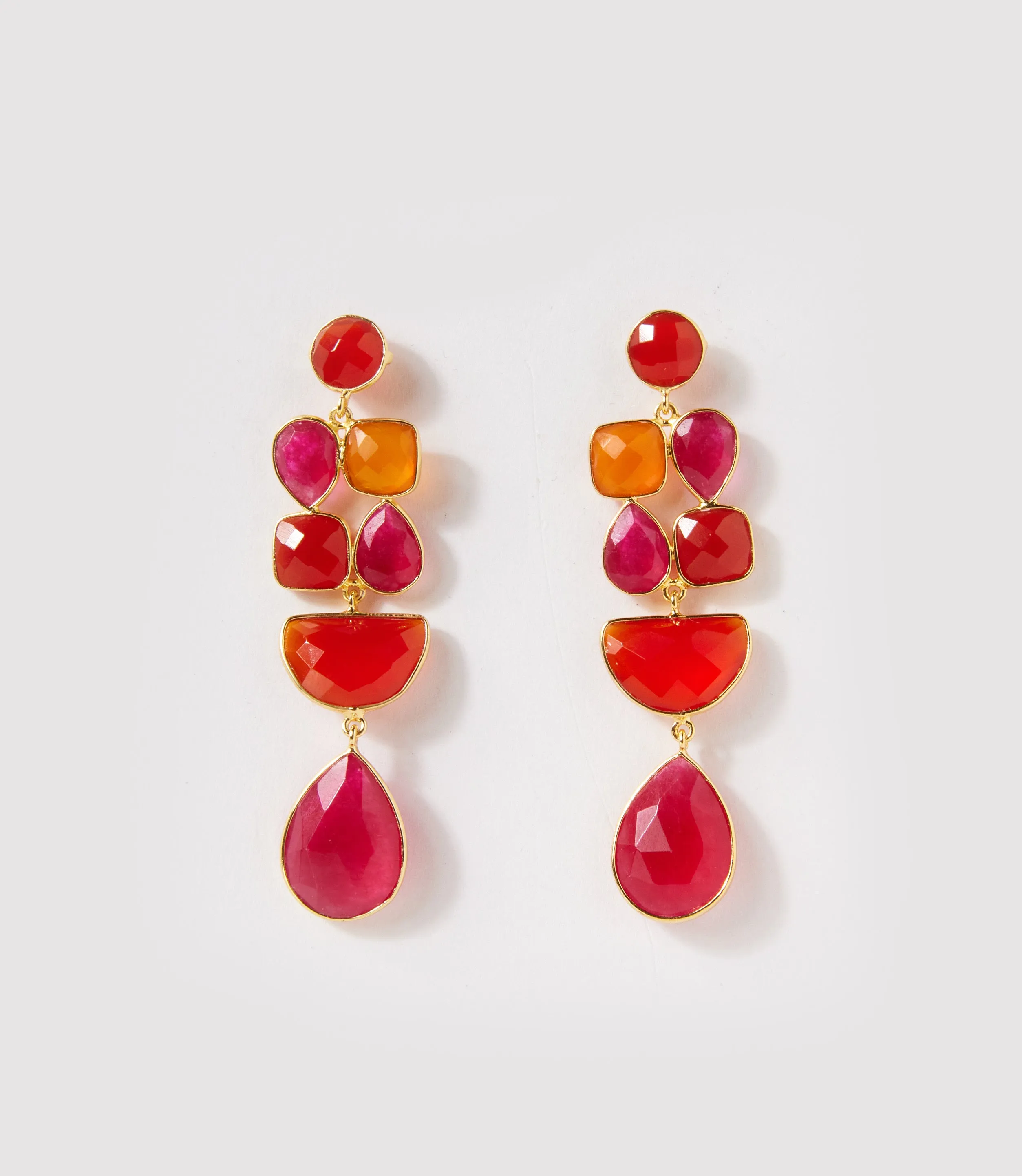 Mixed Gemstone Drop Earrings sold by Karen Kane product image thumbnail 2