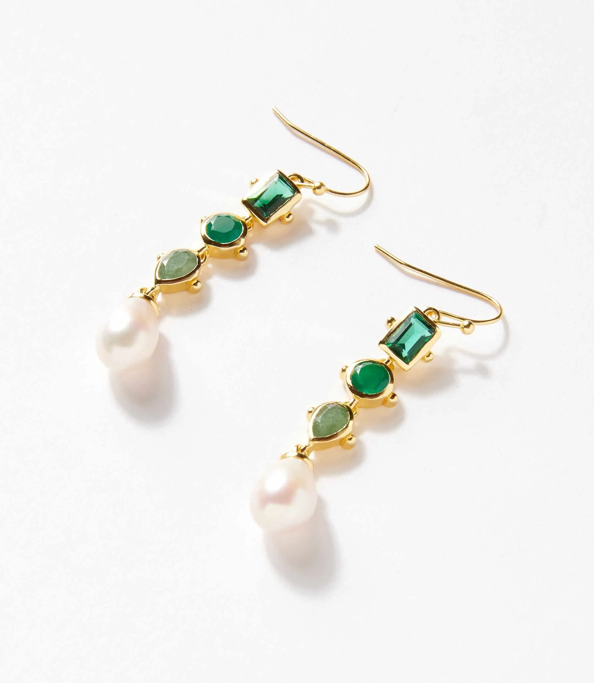 Multi Gemstone Drop Earrings sold by Karen Kane