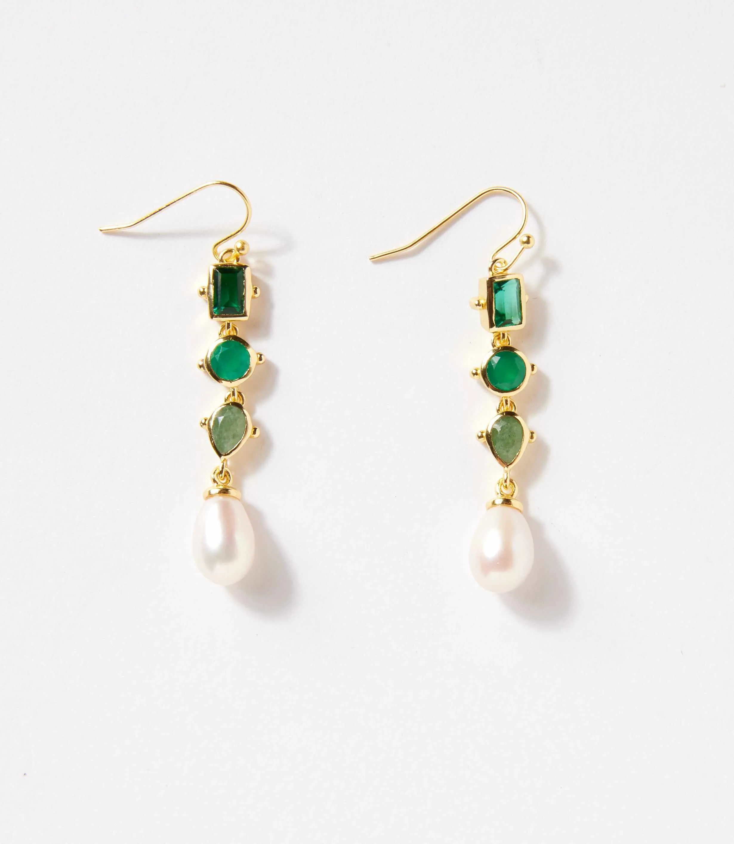 Multi Gemstone Drop Earrings sold by Karen Kane product image thumbnail 4